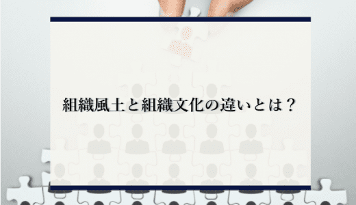 組織風土と組織文化の違いとは？似てるようで違う2つをわかりやすく解説