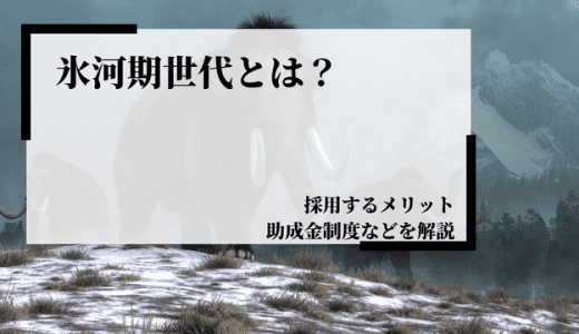 就職氷河期世代とは？採用するメリットや助成金制度などを解説